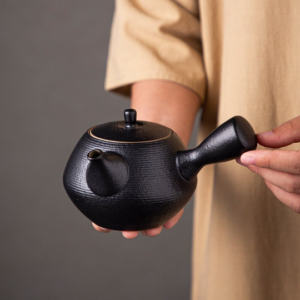 Black Clay Kyusu 280ml Kyusu Teapot Chinese Tea Set