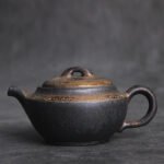 Gilded Tea Pot 190ml Ceramic Tea Pot Chinese Tea Set 8