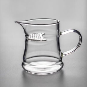 Glass Gong Dao Bei with Handle 300ml Glass Tea Pitcher Chinese Tea Set