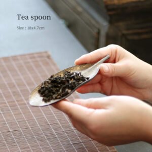 Gilded Leaves Tea Spoon Tea Scoop Chinese Tea Set