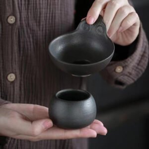 Black Clay Tea Strainer Tea Strainer Chinese Tea Set