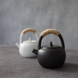 Japanese White Black Tea Pots 210ml Japanese Tea Pot Chinese Tea Set