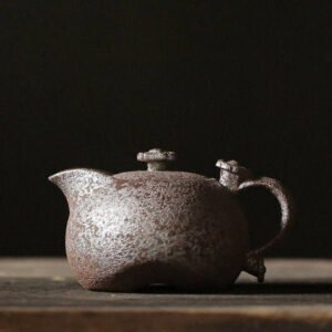 Modern Iron Rust Glaze Tea Pot 220ml Ceramic Tea Pot Chinese Tea Set