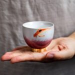 Chinese Porcelain Fish Tea Cups 80ml Porcelain Tea Cups Chinese Tea Set 13