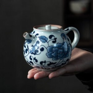 Chinese Blue and White Porcelain Tea Pot 140ml Chinese Tea Pot Chinese Tea Set