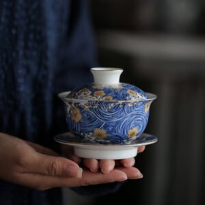 Ceramic Starry Sky Gaiwan 150ml Gaiwans Chinese Tea Set