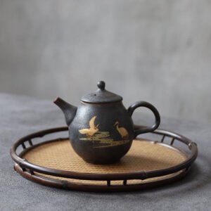 Ceramic Crane Tea Pot 230ml Ceramic Tea Pot Chinese Tea Set