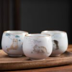 Cat Tea Cups 120ml Ceramic Tea Cups Chinese Tea Set 15