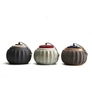 Ceramic Pumpkin Tea Canister Tea Canister Chinese Tea Set