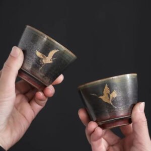 Crane Tea Cup Chinese Tea Cup 90ml Chinese Tea Cup Chinese Tea Set