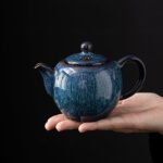 Blue Ceramic Tea Pot 250ml Ceramic Tea Pot Chinese Tea Set 13