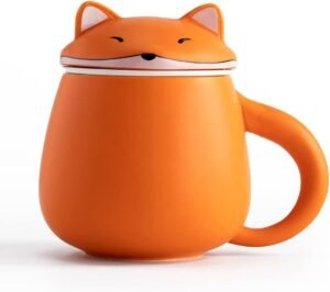 Fox Tea Infuser Mug 400ml Tea Infuser Mug Chinese Tea Set