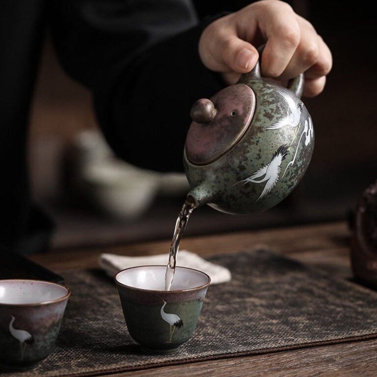 Ceramic Tea Pot and Tea Cup