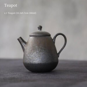 Chinese Iron Rust Glaze Tea Pot  180ml Chinese Tea Pot Chinese Tea Set