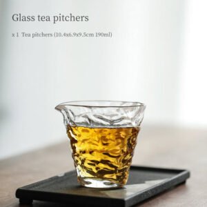 Heat-Resistant Glass Gong Dao Bei 190ml Glass Tea Pitcher Chinese Tea Set