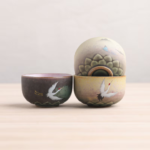 Chinese Ceramic Crane Lotus Tea Bowl 100ml Tea Bowl Chinese Tea Set 10