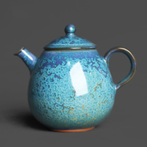 Green Blue Chinese Ceramic  Tea Pot 170ml Ceramic Tea Pot Chinese Tea Set