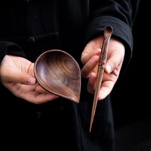 Black Walnut Wood Tea Spoon Tea Scoop Chinese Tea Set