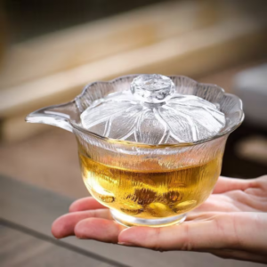 Frosted Glass Gaiwan 160ml Gaiwans Chinese Tea Set